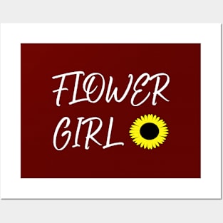 Flower Girl sunflower Posters and Art